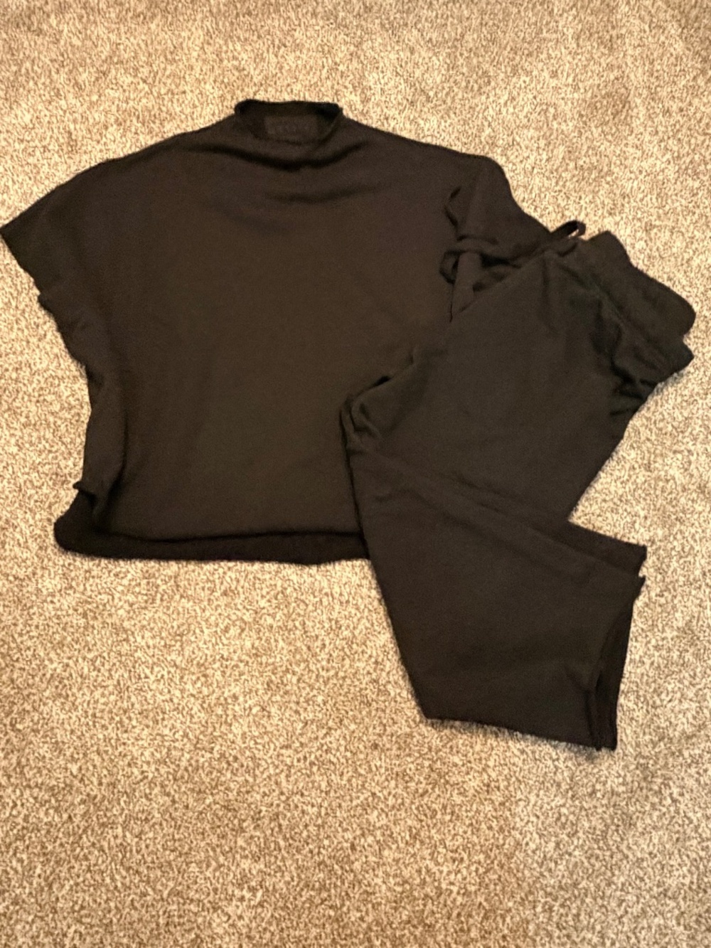 Frank & Eileen Sweats Pants Shirt sweatshirt Set in Black Women's Size XL